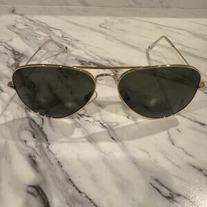 Mario Hernandez Sunglasses Gold Aviators 58-14-135 Polarized mhsos805